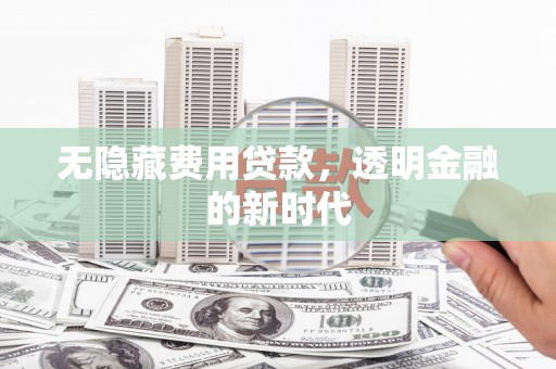 龙湖无隐藏费用贷款，透明金融的新时代