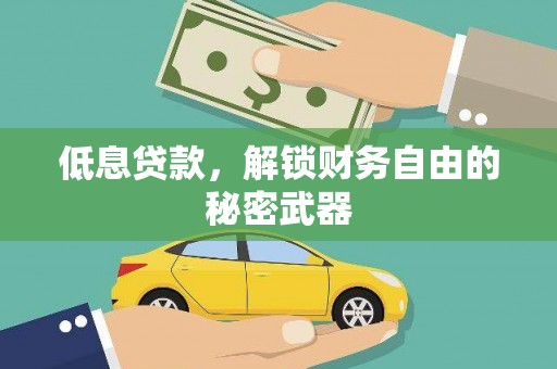 龙湖低息贷款，解锁财务自由的秘密武器