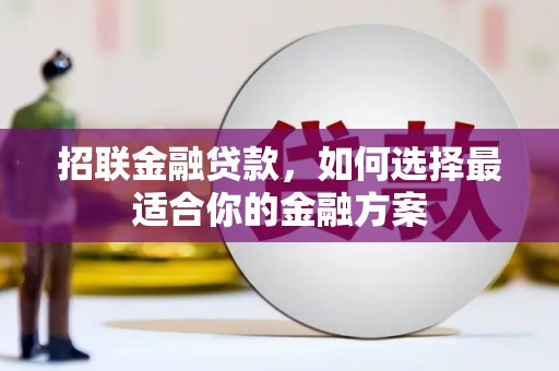 龙湖招联金融贷款，如何选择最适合你的金融方案