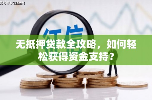 龙湖无抵押贷款全攻略，如何轻松获得资金支持？
