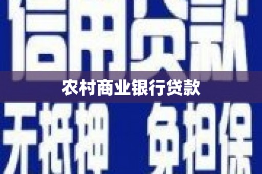 龙湖农村商业银行贷款