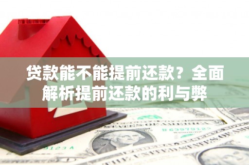 龙湖贷款能不能提前还款？全面解析提前还款的利与弊