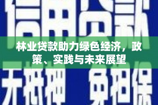 龙湖林业贷款助力绿色经济，政策、实践与未来展望