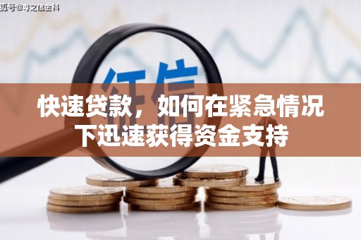 龙湖快速贷款，如何在紧急情况下迅速获得资金支持
