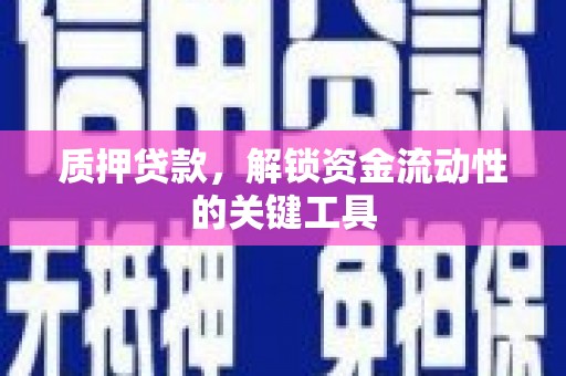 龙湖质押贷款，解锁资金流动性的关键工具