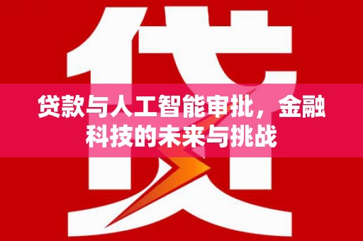 龙湖贷款与人工智能审批，金融科技的未来与挑战