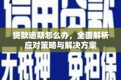 龙湖贷款逾期怎么办，全面解析应对策略与解决方案