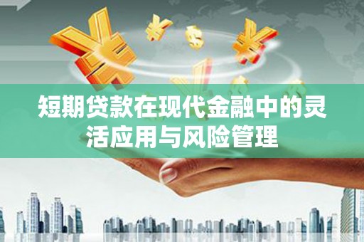龙湖短期贷款在现代金融中的灵活应用与风险管理