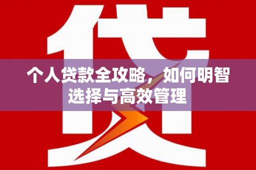 龙湖个人贷款全攻略，如何明智选择与高效管理
