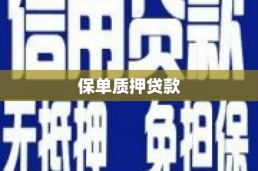 龙湖保单质押贷款