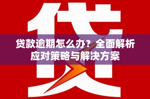 龙湖贷款逾期怎么办？全面解析应对策略与解决方案