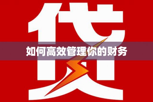 龙湖如何高效管理你的财务