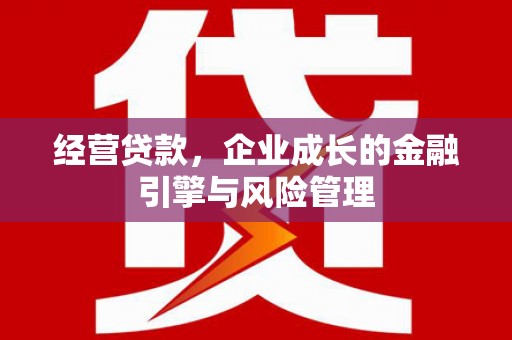 龙湖经营贷款，企业成长的金融引擎与风险管理
