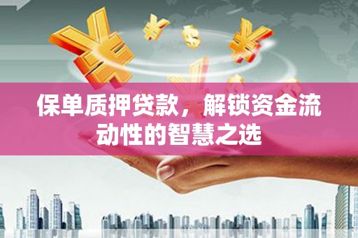 龙湖保单质押贷款，解锁资金流动性的智慧之选