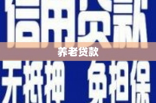 龙湖养老贷款